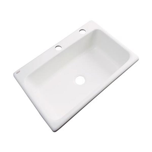 Dekor Brookwood 33 In X 22 In Biscuit Single Bowl Kitchen Sink 58203 RONA   330050413 MainImage 001 L 