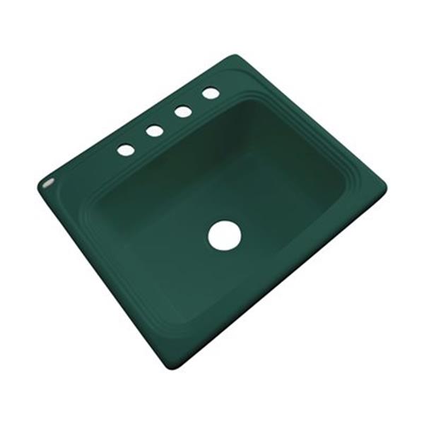 Dekor Waldorf 25-in x 22-in Rain Forest Single Bowl Kitchen Sink