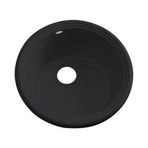 Dekor 240 Master Collection Arvada 18.25-in x 18.25-in Black Prep Sink