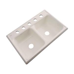 Dekor Nantucket 33-in x 22-in Desert Bloom Double Bowl Kitchen Sink