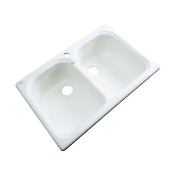 Dekor Waterford 33 In X 22 In White Double Bowl Kitchen Sink 54100 RONA   330051625 MainImage 001 L 