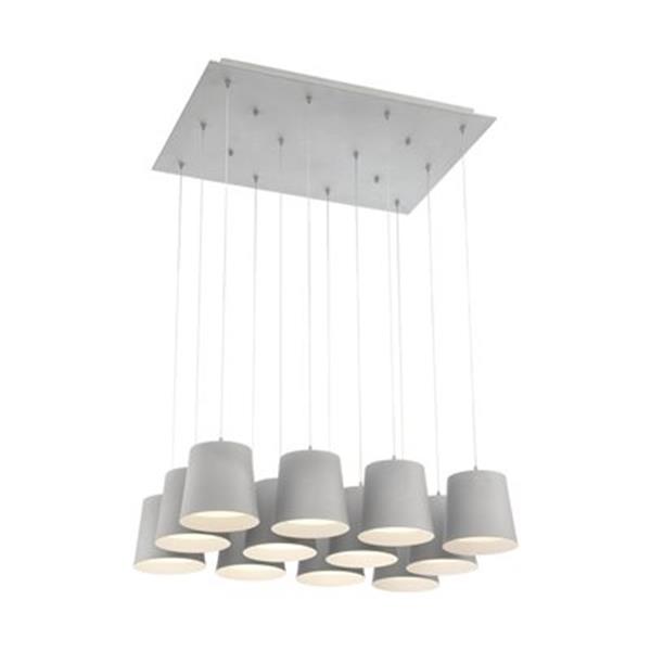 Eurofase Borto Gray 12-Light LED Multi-Pendant Light