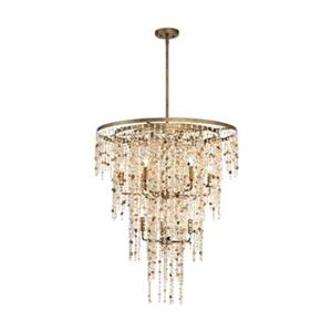 Eurofase Savannah 9-Light Gold Imperial Silver Large Pendant Light