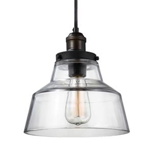 Generation Lighting Baskin Brass/Zinc Chimney Pendant Light