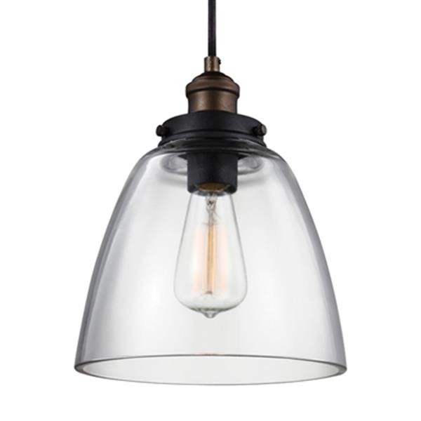 Generation Lighting Baskin Brass/Zinc Dome Pendant Light