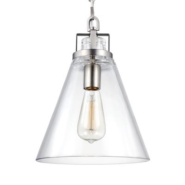Generation Lighting Frontage Satin Nickel Pendant Light