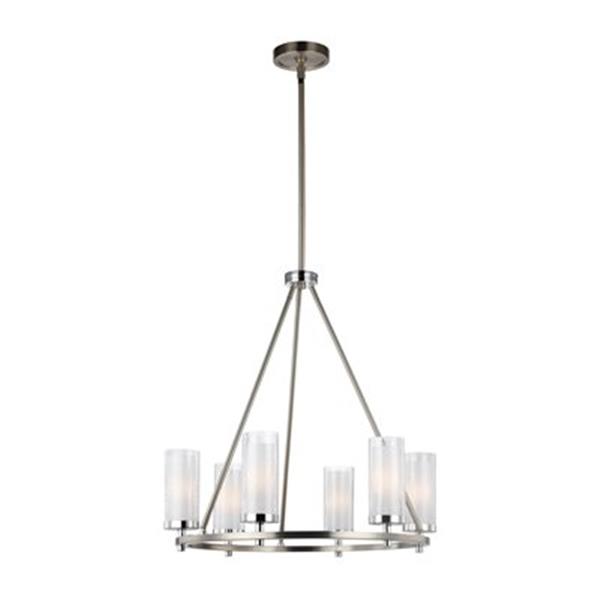 Generation Lighting Jonah Satin Nickel 6-Light Chandelier | RONA