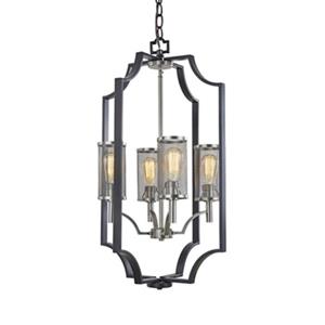 Artcraft Lighting Oxford 4-Light Matte Black Chandelier