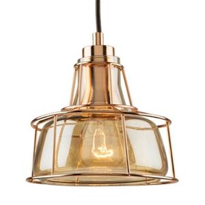Artcraft Lighting Fifth Avenue Collection 6.75-in x 9.75-in Rose Gold Pendant Light