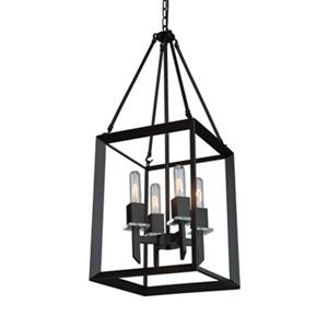 Artcraft Lighting Vineyard 4-Light Matte Black Chandelier