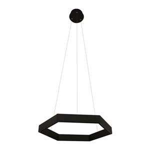 Design Living MV Series Collection 22-in x 2.4-in Black Octagon LED Pendant Light