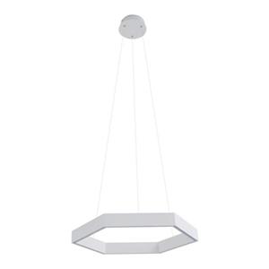 Design Living MV Series Collection 22-in x 2.4-in White Octagon LED Pendant Light