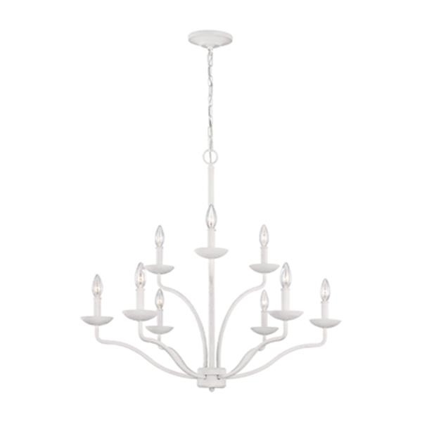 feiss white chandelier