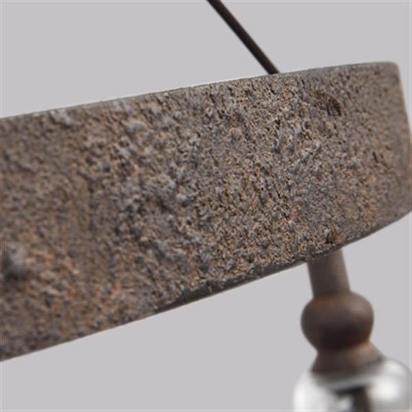 Generation Lighting Loras 5-Light Dark Weathered Iron Chandelier