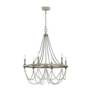 Generation Lighting Beverly 6-Light White Oak Chandelier