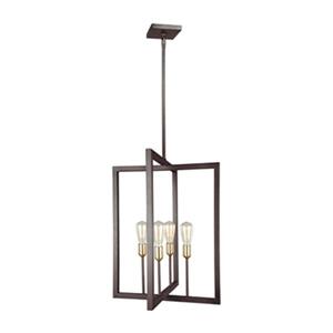 Generation Lighting Finnegan 4-Light Brass/Bronze Tall Chandelier