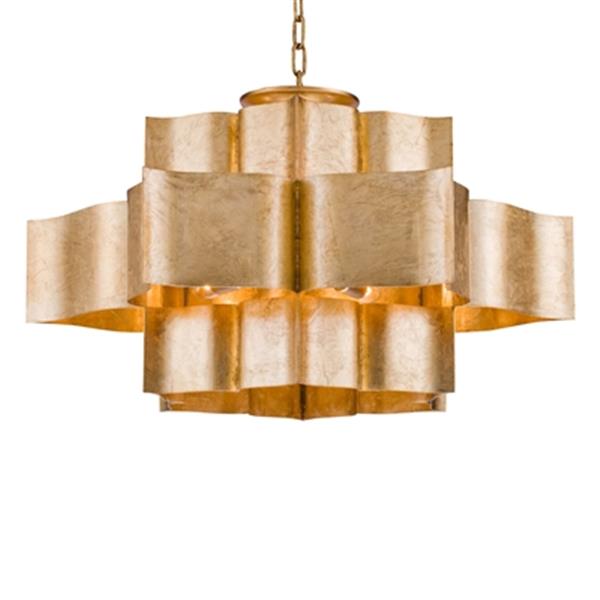 Design Living 29.9-in x 15.7-in Gold Three Tier Pendant Light MU03 | RONA