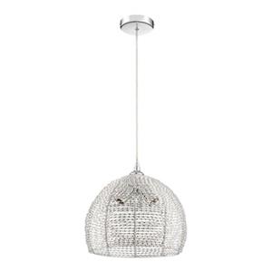 Quoizel Tango Collection 13.38-in x 12.1-in Polished Chrome Dome 3-Light Pendant Light
