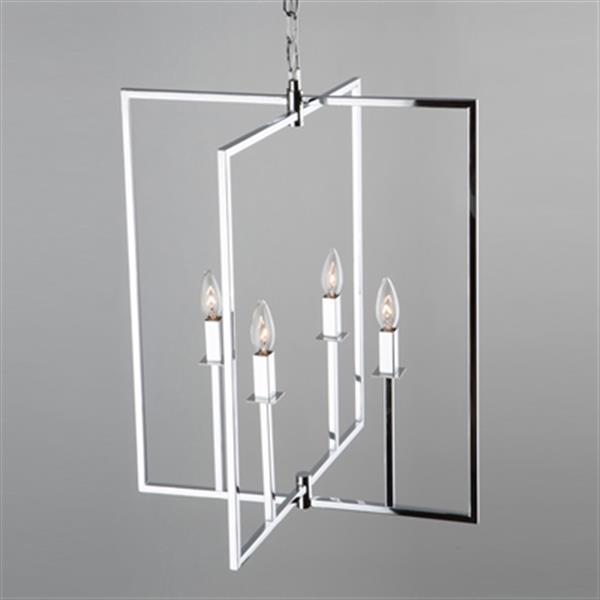 Artcraft Lighting Allston 4-Light Chrome Chandelier
