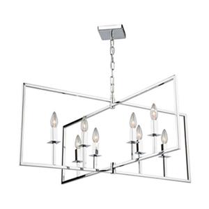 Artcraft Lighting Allston Wide 8-Light Chrome Chandelier