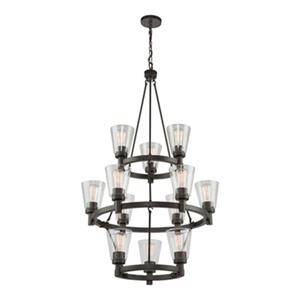 Artcraft Lighting Clarence 3-Tier 12-Light Oil Rubbed Bronze Chandelier