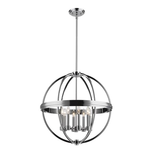 Artcraft Lighting Roxbury Chrome 8-Light Globe Chandelier