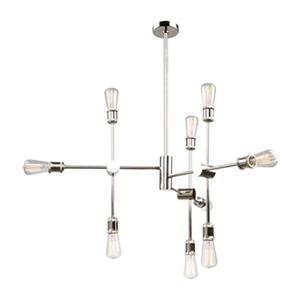 Artcraft Lighting Tribeca Polished Nickel 9-Light Chandelier