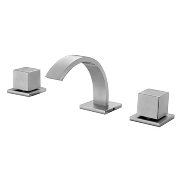 Alfi Brand Brushed Nickel Modern Widespread Bathroom Faucet Ab1326