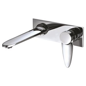 ALFI Brand Polished Chrome Wall Mounted Modern Bathroom Faucet