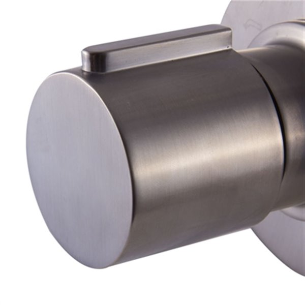 ALFI brand 5.10-in Brushed Nickel Modern Square 3-Way Shower Diverter