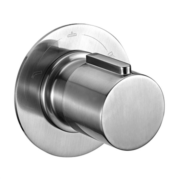 ALFI brand 5.10-in Brushed Nickel Modern Square 3-Way Shower Diverter