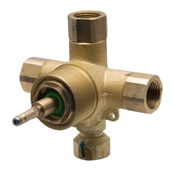 ALFI brand 5.10-in Polished Chrome Modern Square 3-Way Shower Diverter