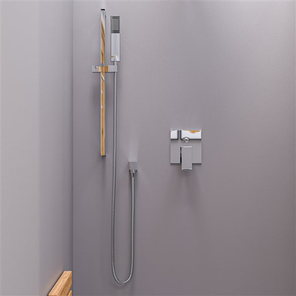 ALFI brand Modern Square Pressure Balanced Shower Mixer