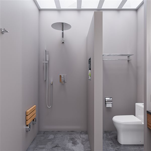 ALFI brand Modern Square Pressure Balanced Shower Mixer