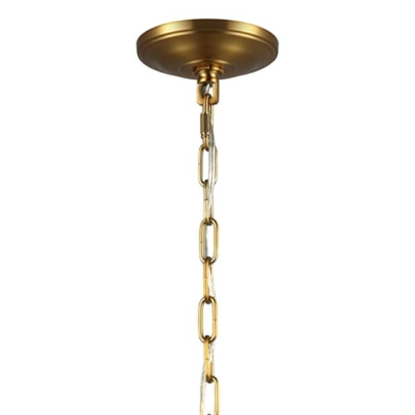 Generation Lighting Lawler 3-Light Burnished Brass Orb Pendant