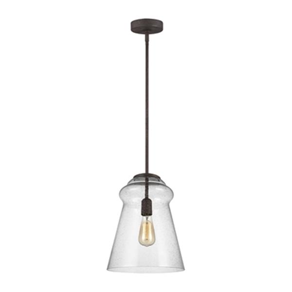 Generation Lighting Loras Dark Weathered Iron Bell Pendant