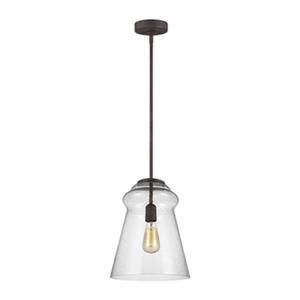 Generation Lighting Loras Dark Weathered Iron Bell Pendant