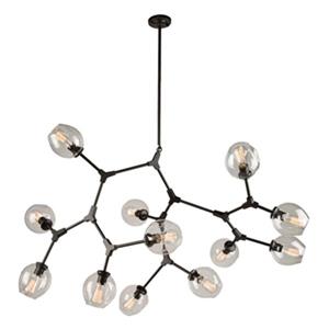 Artcraft Lighting Organic Black 12-Light Chandelier