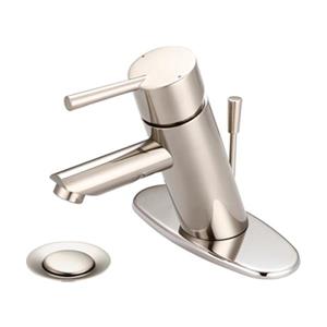 Pioneer Industries Brushed Nickel Single Handle Bathroom Faucet
