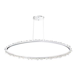 Eurofase Scoppia Chrome Oval Integrated LED Chandelier