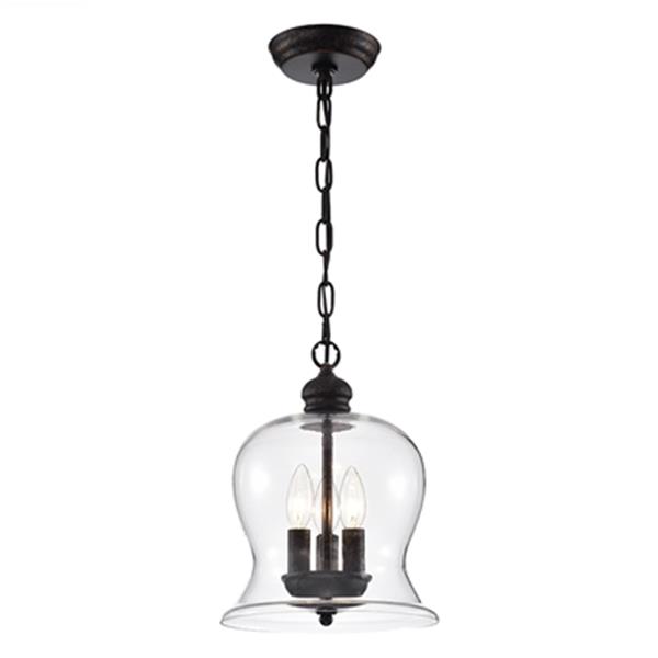 Warehouse of Tiffany Madigan 3-Light Antique Pendant Lamp