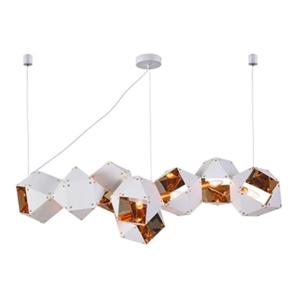 Gold Geometric Pendant Light bethel international white gold geometric pendant light