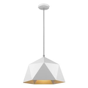 Design Living White/Silver Single Pendant Light