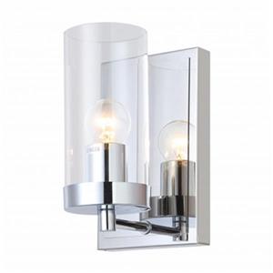 Design Living 1-Light Glass Cylinder Wall Sconce