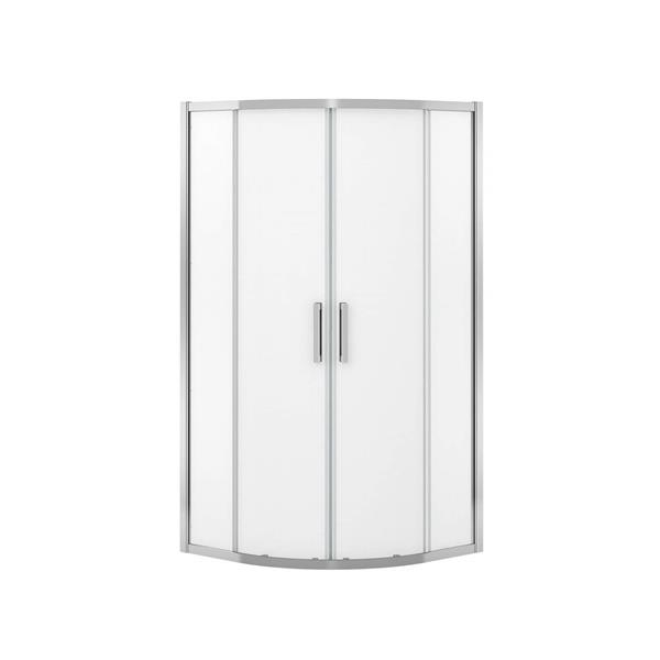 MAAX Radia NeoRound 36in x 72in Chrome Mistelite Shower Door RONA