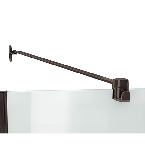 MAAX Reveal 52 to 55-in x 72-in Dark Bronze Shower Door
