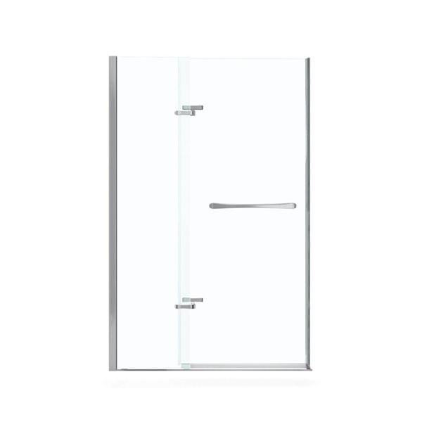 MAAX Reveal 72-in x 38 to 41-in Chrome Pivot Shower Door