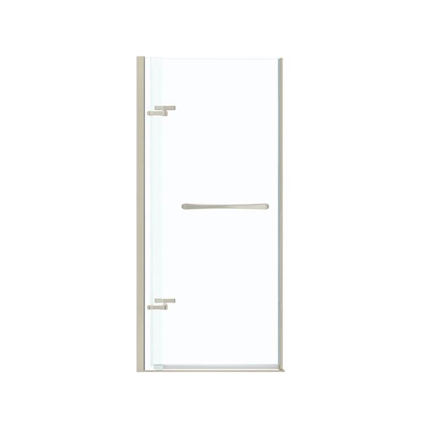 MAAX Reveal 33 to 36-in x 72-in Brushed Nickel Shower Door