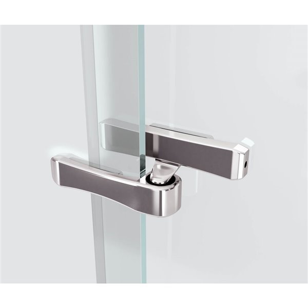 MAAX Reveal 42 to 45-in x 72-in Frameless Pivot Chrome Shower Door