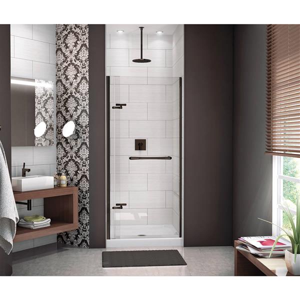 MAAX Reveal 33 to 36-in x 72-in Dark Bronze Shower Door